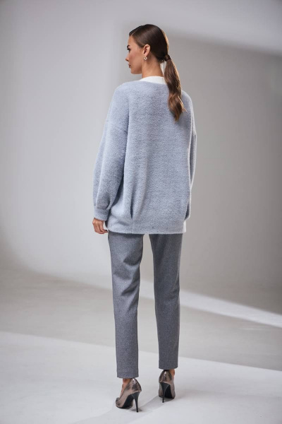 Жакет Kaloris 2039/1 серый - фото 7