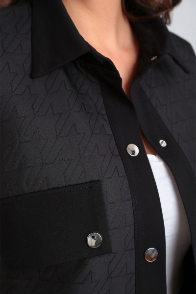 Комплект брюки и жакет из текстильных тканей VIA-Mod 611 черный - фото 5