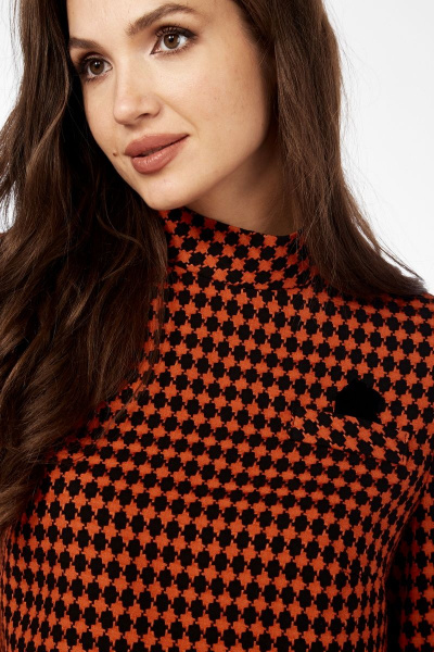 Блуза, брюки Mubliz 118 оранжево-черный - фото 9