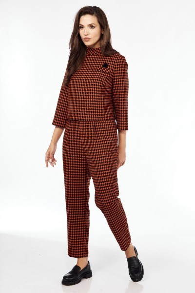 Блуза, брюки Mubliz 118 оранжево-черный - фото 6