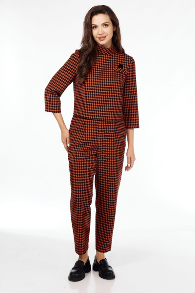 Блуза, брюки Mubliz 118 оранжево-черный - фото 1