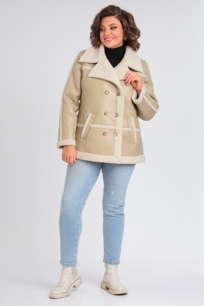 Дубленка Celentano 2044.1 бежевый - фото 12