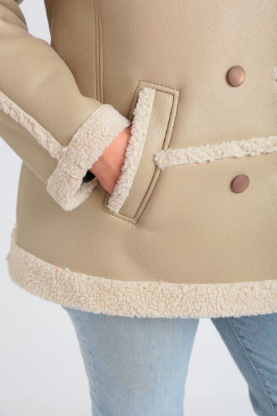 Дубленка Celentano 2044.1 бежевый - фото 14