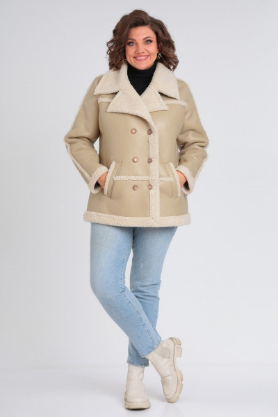 Дубленка Celentano 2044.2 бежевый - фото 10