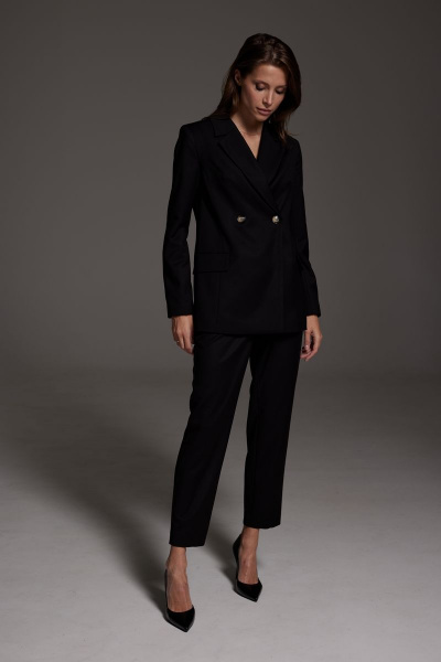 Брюки, жакет DAVA 161 черный - фото 1