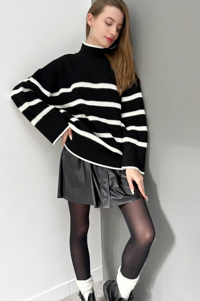 Джемпер DAVYDOV 8059 черный - фото 6