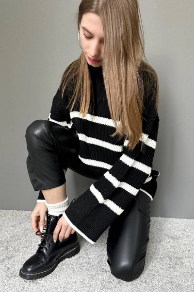 Джемпер DAVYDOV 8059 черный - фото 1