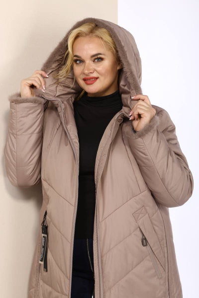 Пальто Shetti 2091 беж - фото 5
