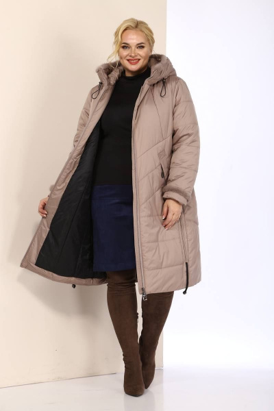 Пальто Shetti 2091 беж - фото 3