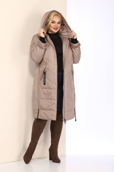Пальто Shetti 2091 беж - фото 4