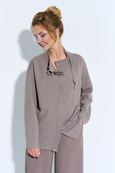 Костюм жакет и юбка из джинсовой ткани Euromoda 476 - фото 3