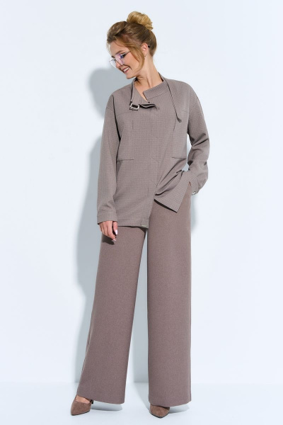 Костюм жакет и юбка из джинсовой ткани Euromoda 476 - фото 2