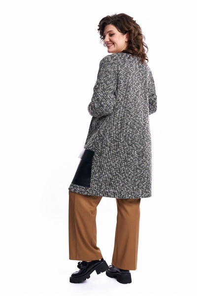 Кардиган из букле из трикотажа с накладными карманами Almirastyle 249/1 - фото 5