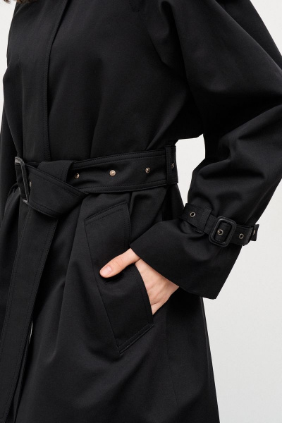 Плащ-тренчкот из хлопка с отлетной кокеткой и пряжками C. of PAPAYA NEW 1653-В - фото 7