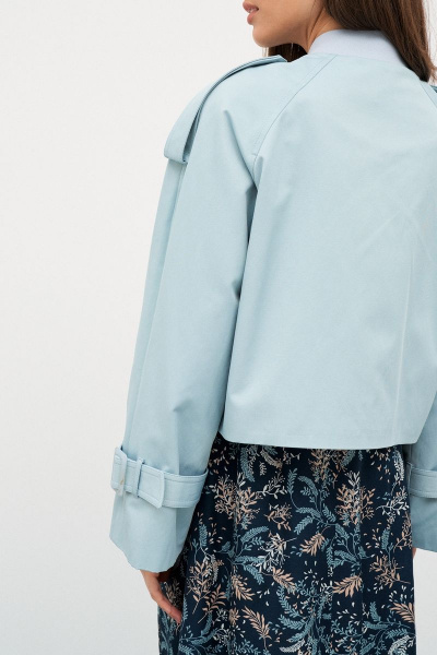 Куртка-тренчкот укороченная с воротником-стойкой из хлопка C. of PAPAYA NEW 1662 - фото 2