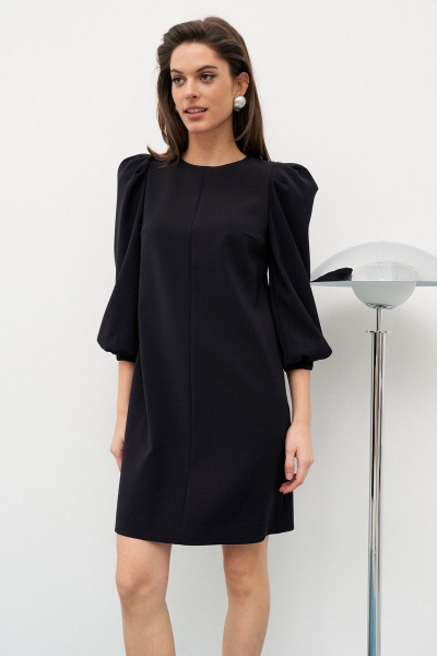 Платье из итальянского кади с объемными рукавами C. of PAPAYA NEW 1660 - фото 3