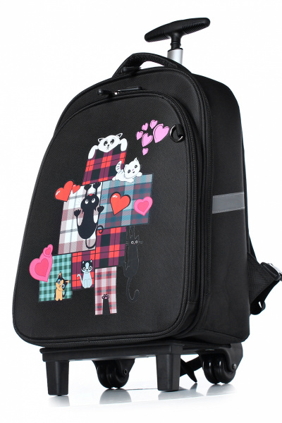 Черный текстильный рюкзак с одним отделением и карманом Galanteya 6223.23с839к45 черный - фото 1