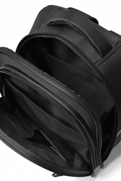 Черный текстильный рюкзак с одним отделением и карманом Galanteya 6223.23с839к45 черный - фото 5