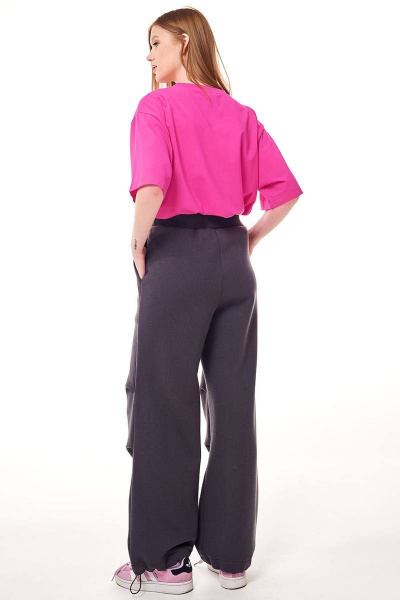 Брюки карго из футера с накладными карманами GO F2055/30-03.164-170 - фото 4