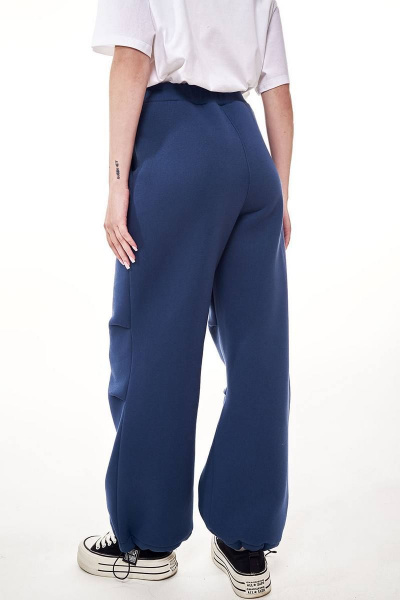 Брюки карго из футера с складками и накладными карманами GO F2055/20-01.170-176 - фото 5