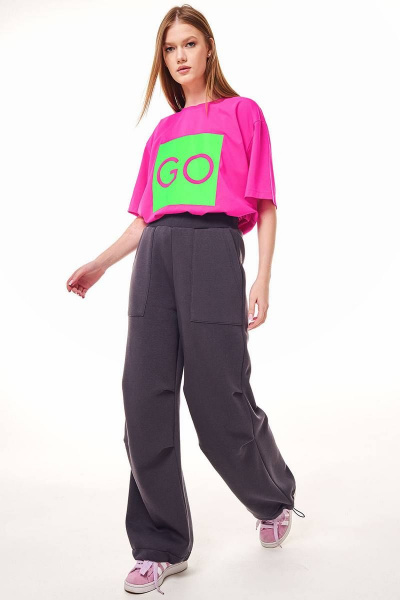 Брюки карго из футера с возможностью заужения GO F2055/30-03.170-176 - фото 1