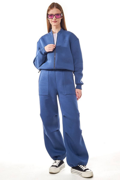 Брюки карго и укороченный бомбер из трикотажа GO F3055/20-01.170-176 - фото 1