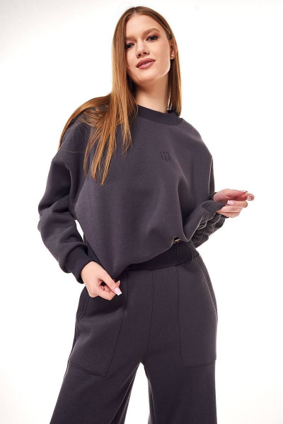 Брюки и свитшот из трикотажа с логотипом и карманами GO F3056/30-03.170-176 - фото 3