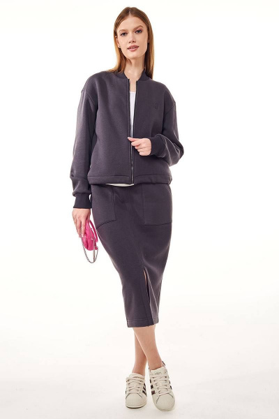 Юбка зауженная и укороченный бомбер из трикотажа GO F7055/30-03.164-170 - фото 1