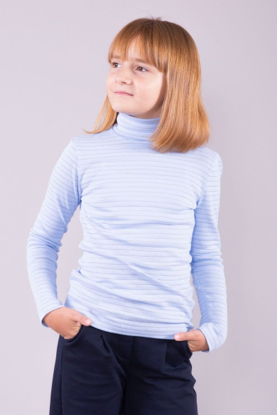 Джемпер 8 Марта 5585-3С5128Д40-110,116 полоска-голубой - фото 3