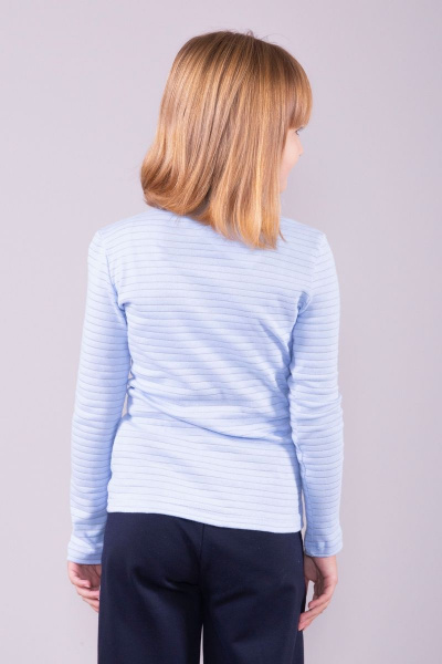 Джемпер 8 Марта 5585-3С5128Д40-110,116 полоска-голубой - фото 2