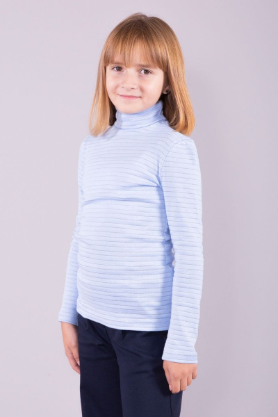 Джемпер 8 Марта 5585-3С5128Д40-110,116 полоска-голубой - фото 1