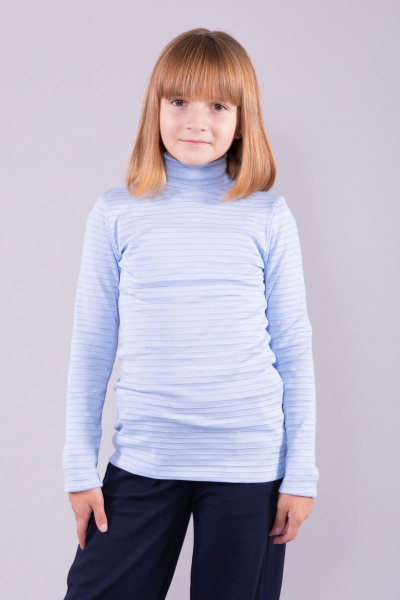 Джемпер 8 Марта 4301-3С5133Д40-146 полоска-голубой - фото 2