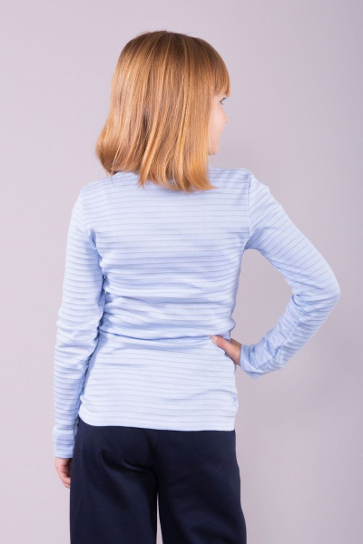 Джемпер 8 Марта 4301-3С5133Д40-146,152 полоска-голубой - фото 3