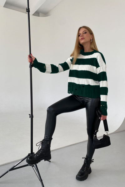 Свитер BRELA 2318 черно-зеленый - фото 9