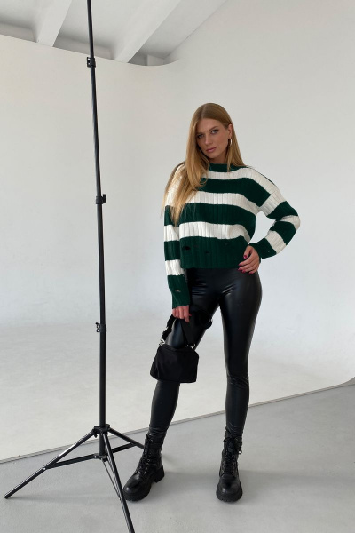 Свитер BRELA 2318 черно-зеленый - фото 6