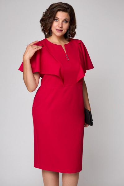 Платье EVA GRANT 7295 красный - фото 8