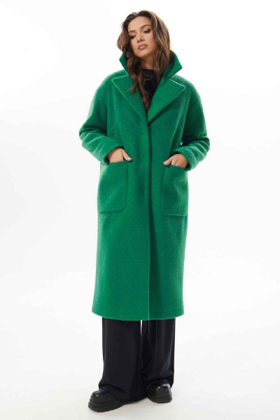 Пальто Mislana С854/1 зеленый - фото 1