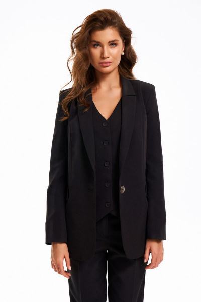 Брюки, жакет, жилет KaVaRi 8016 черный - фото 6