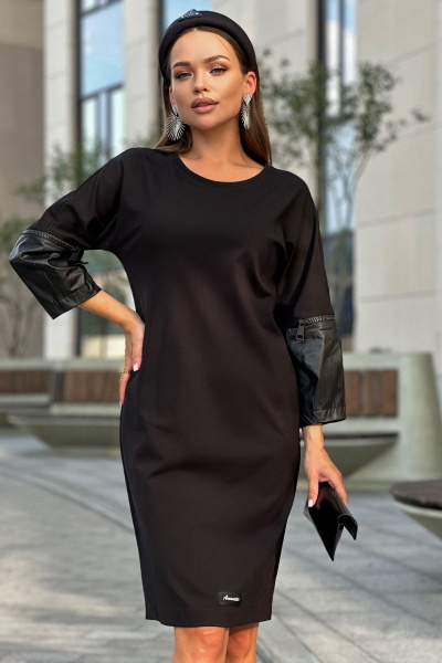 Платье Dilana VIP 1825 черный - фото 7