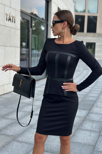 Платье Dilana VIP 1999 черный - фото 7