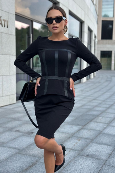 Платье Dilana VIP 1999 черный - фото 5