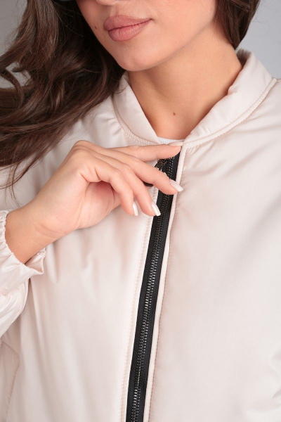 Бомбер утепленный свободный из плащёвой ткани Modema м.1051/3 - фото 6