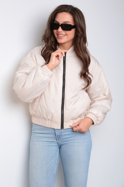 Бомбер утепленный свободный из плащёвой ткани Modema м.1051/3 - фото 1