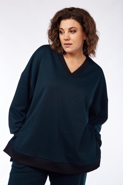 Брюки, джемпер Mubliz 129 изумруд - фото 14