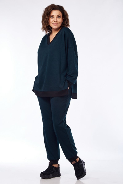 Брюки, джемпер Mubliz 129 изумруд - фото 10