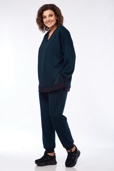 Брюки, джемпер Mubliz 129 изумруд - фото 7