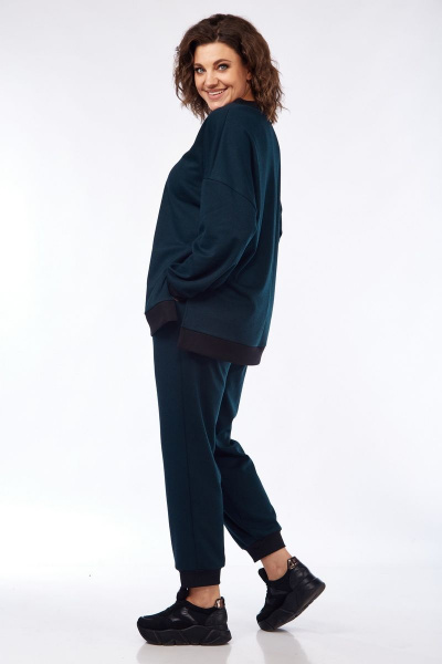 Брюки, джемпер Mubliz 129 изумруд - фото 5