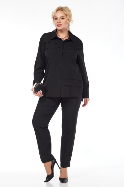 Блуза Элль-стиль 2236/2а черный - фото 7