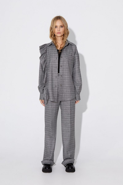 Брюки, рубашка PiRS 4780 серый - фото 7