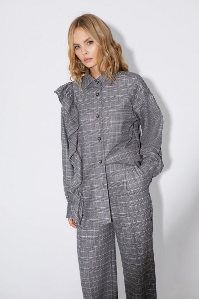 Брюки, рубашка PiRS 4780 серый - фото 3